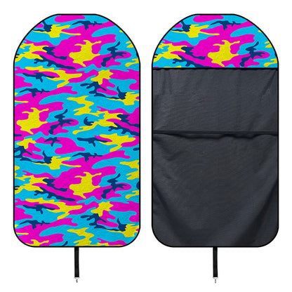 Neon Camouflage Print Waterproof Car Seat Cover