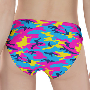 Neon Camouflage Print Women's Panties