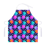 Neon EDM Zig Zag Pineapple Pattern Print Adjustable Apron