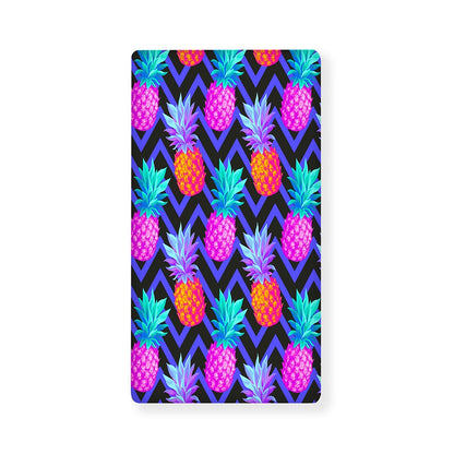 Neon EDM Zig Zag Pineapple Pattern Print Baby Crib Sheet
