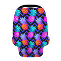 Neon EDM Zig Zag Pineapple Pattern Print Baby Seat Cover