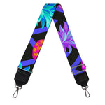 Neon EDM Zig Zag Pineapple Pattern Print Bag Strap