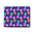 Neon EDM Zig Zag Pineapple Pattern Print Bifold Wallet