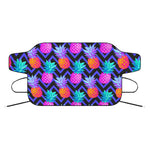 Neon EDM Zig Zag Pineapple Pattern Print Car Windshield Snow Cover