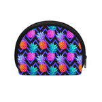 Neon EDM Zig Zag Pineapple Pattern Print Coin Purse