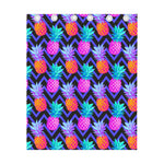 Neon EDM Zig Zag Pineapple Pattern Print Curtain