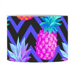 Neon EDM Zig Zag Pineapple Pattern Print Drum Lamp Shade