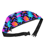 Neon EDM Zig Zag Pineapple Pattern Print Fanny Pack