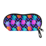 Neon EDM Zig Zag Pineapple Pattern Print Glasses Case