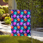 Neon EDM Zig Zag Pineapple Pattern Print House Flag