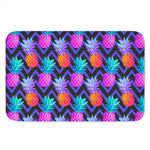 Neon EDM Zig Zag Pineapple Pattern Print Indoor Door Mat