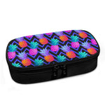 Neon EDM Zig Zag Pineapple Pattern Print Insulin Cooler Travel Case