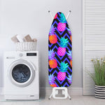 Neon EDM Zig Zag Pineapple Pattern Print Ironing Board Cover