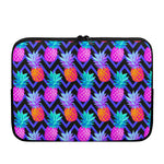 Neon EDM Zig Zag Pineapple Pattern Print Laptop Sleeve