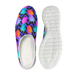 Neon EDM Zig Zag Pineapple Pattern Print Mesh Casual Shoes