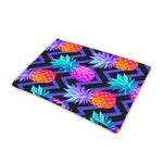 Neon EDM Zig Zag Pineapple Pattern Print Pet Cooling Mat Cover