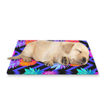 Neon EDM Zig Zag Pineapple Pattern Print Pet Cooling Mat Cover