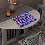 Neon EDM Zig Zag Pineapple Pattern Print Placemat