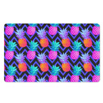 Neon EDM Zig Zag Pineapple Pattern Print Polyester Doormat