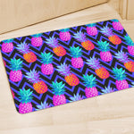 Neon EDM Zig Zag Pineapple Pattern Print Polyester Doormat