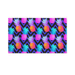 Neon EDM Zig Zag Pineapple Pattern Print Polyester Flag