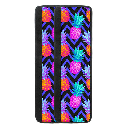 Neon EDM Zig Zag Pineapple Pattern Print Refrigerator Handle Covers
