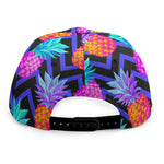 Neon EDM Zig Zag Pineapple Pattern Print Snapback Cap