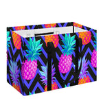 Neon EDM Zig Zag Pineapple Pattern Print Utility Tote Bag