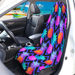 Neon EDM Zig Zag Pineapple Pattern Print Waterproof Car Seat Cover