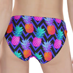 Neon EDM Zig Zag Pineapple Pattern Print Women's Panties