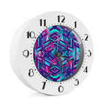 Neon Ethnic Aztec Trippy Print Alarm Clock
