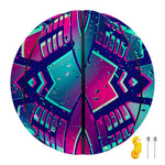 Neon Ethnic Aztec Trippy Print Basketball