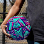 Neon Ethnic Aztec Trippy Print Basketball