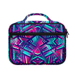 Neon Ethnic Aztec Trippy Print Briefcase Bible Bag