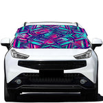 Neon Ethnic Aztec Trippy Print Car Windshield Snow Cover