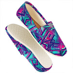 Neon Ethnic Aztec Trippy Print Casual Shoes