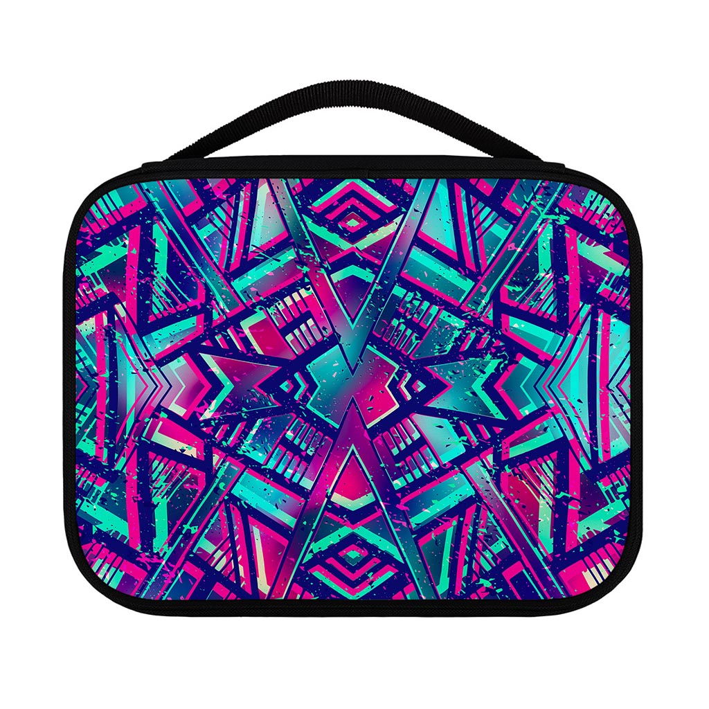 Neon Ethnic Aztec Trippy Print Classic Bible Case