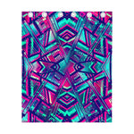 Neon Ethnic Aztec Trippy Print Curtain