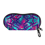 Neon Ethnic Aztec Trippy Print Glasses Case