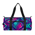 Neon Ethnic Aztec Trippy Print Gym Bag