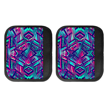 Neon Ethnic Aztec Trippy Print Handle Covers