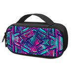 Neon Ethnic Aztec Trippy Print Insulin Cooler Travel Case