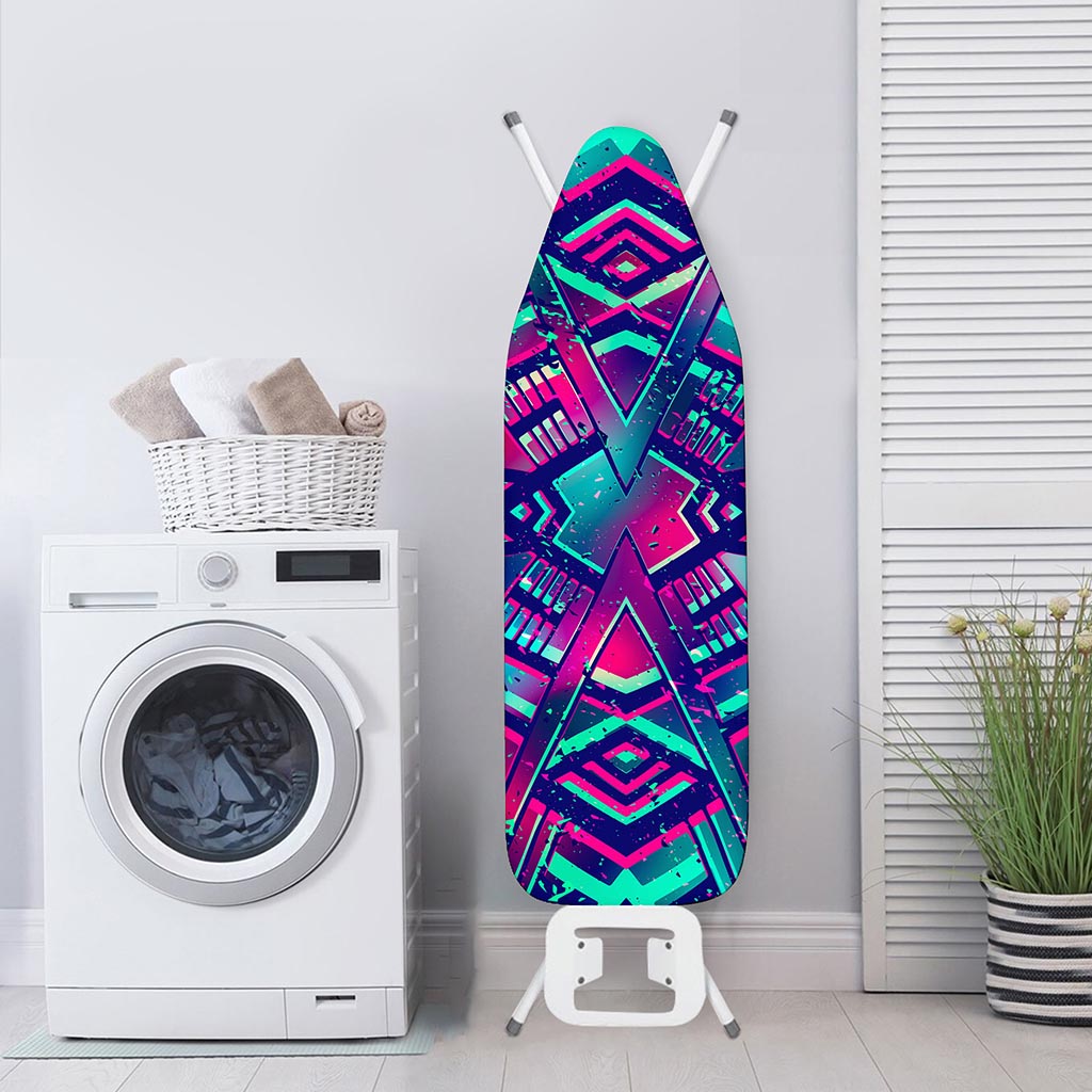Neon Ethnic Aztec Trippy Print Ironing Board Cover