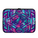 Neon Ethnic Aztec Trippy Print Laptop Sleeve