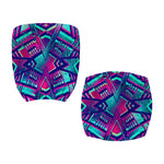 Neon Ethnic Aztec Trippy Print Office Chair Cover
