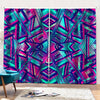 Neon Ethnic Aztec Trippy Print Pencil Pleat Curtains