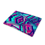 Neon Ethnic Aztec Trippy Print Pet Cooling Mat Cover