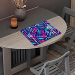 Neon Ethnic Aztec Trippy Print Placemat