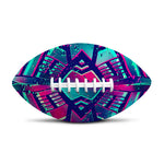 Neon Ethnic Aztec Trippy Print Rugby Ball