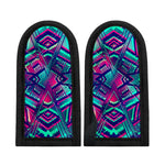 Neon Ethnic Aztec Trippy Print Skillet Handle Cover